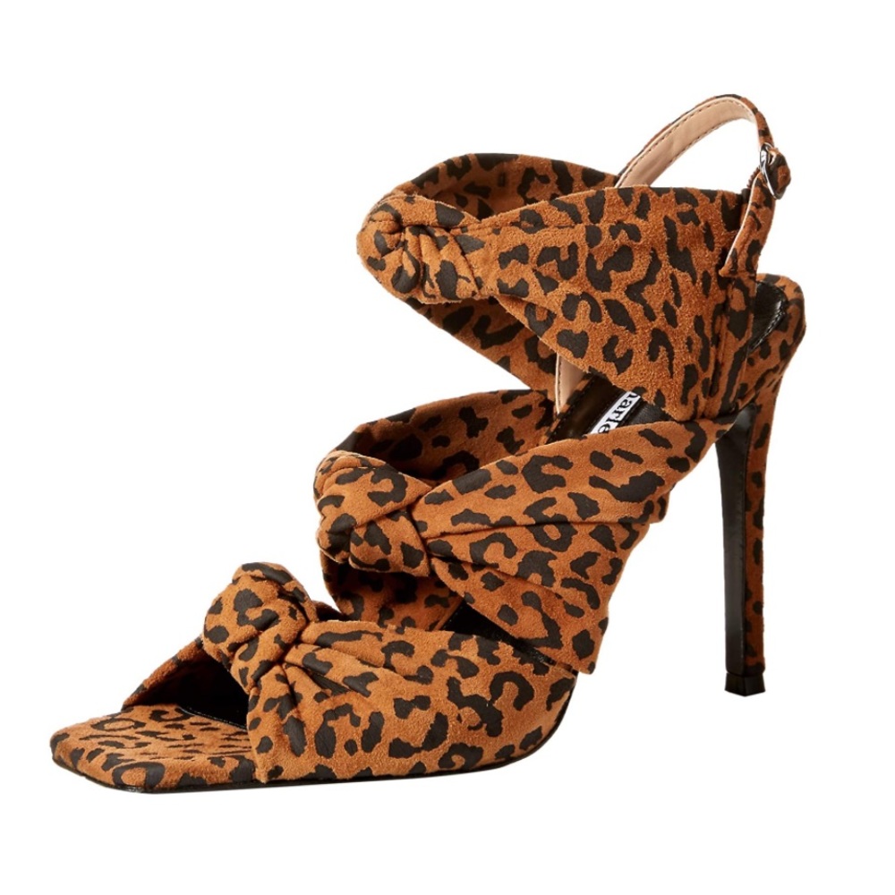 New Charles David Vinnie Leopard-Print Slingback Sandal